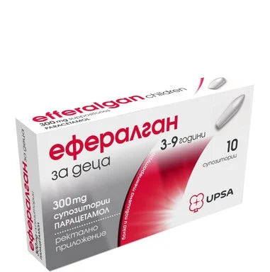Ефералган за деца 3-9 години 300 мг x10 супозитории UPSA