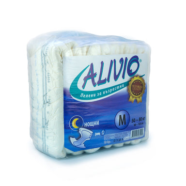 Alivio Пелени за възрастни нощни M 50-80 кг х10 броя