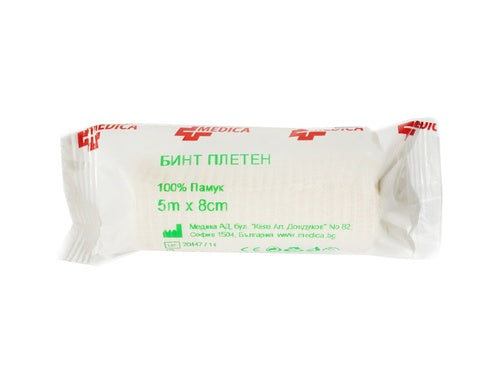 Плетен Бинт 5 м/8 см Medica