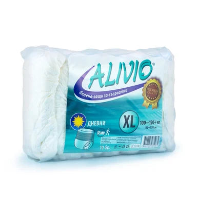 Alivio Пелени-гащи за възрастни дневни XL над 100 кг x10 броя