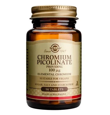 Solgar Хром пиколинат за контрол на кръвната захар 100 мг х90 таблетки