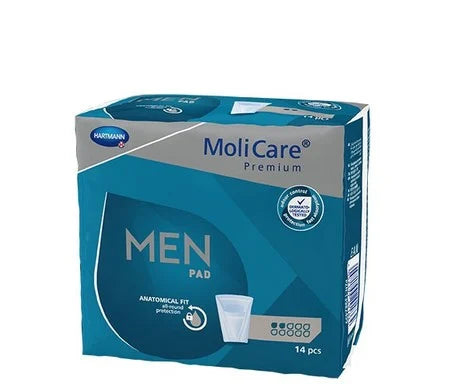 Hartmann MoliCare Premium Men Урологични мъжки подложки 2 капки х14 броя