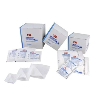 Sterimed Стерилни марлени компреси 5/5 см 8 дипли x5 бр Medica
