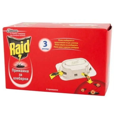 Raid Примамка за хлебарки x6 броя