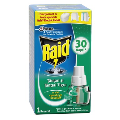 Raid Електрически пълнител с евкалипт х21 мл