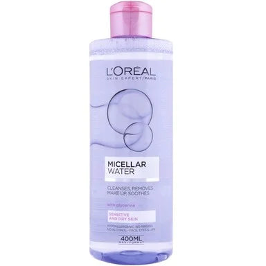 Loreal Мицеларна вода за чувствителна и суха кожа х400 мл