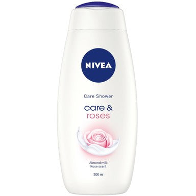 Nivea Care and Roses Душ гел с бадемово мляко х500 мл