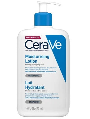 CeraVe Хидратиращ лосион за лице и тяло за суха и много суха кожа х473 мл