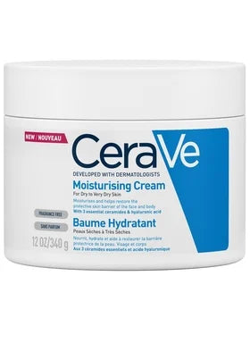 CeraVe Хидратиращ крем за лице и тяло за суха и много суха кожа х340 г