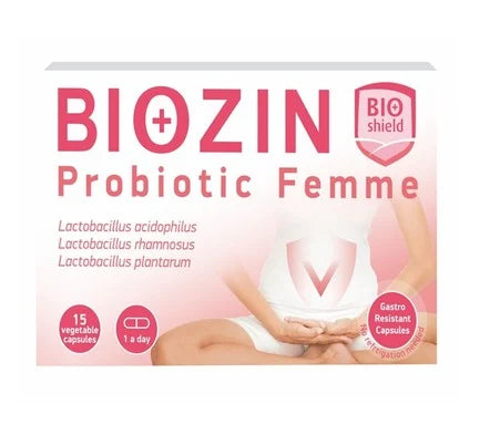 Biozin Probiotic Femme за баланс на вагиналната флора х15 капсули