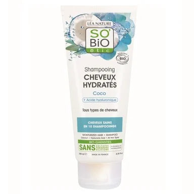 SOBiO Шампоан за коса с кокос и хиалуронова киселина х250 мл
