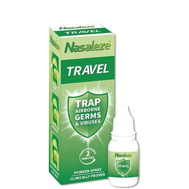 Nasaleze Travel Прахообразен спрей за нос за превенция от настинка и грип х800 мг