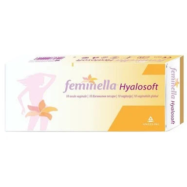 Феминела Хиалософт при сухота на влагалището х10 вагинални овули Angelini Pharma