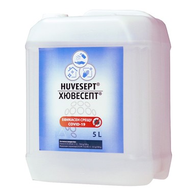 Huvesept Дезинфектант за ръце и повърхности срещу COVID-19 х 5 л
