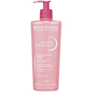 Bioderma Sensibio Успокояващ мицеларен гел за чувствителна и нетолерантна кожа х500 мл