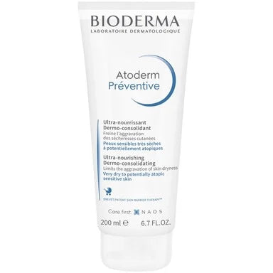 Bioderma Atoderm Preventive Подхранващ и възстановяващ крем за суха чувствителна кожа х200 мл