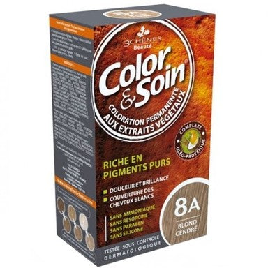 3Chenes Color and Soin Боя за коса 8A пепеляво рус цвят