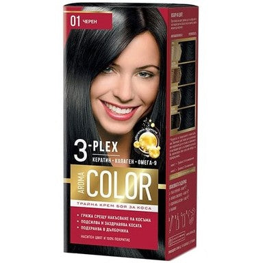 Aroma Color Боя за коса 01 Черен