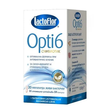 LactoFlor Opti 6 Синбиотик х30 капсули