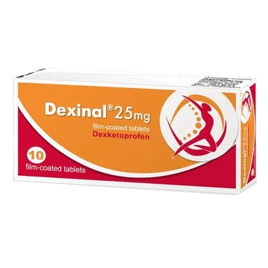 Dexinal при лека до умерена болка 25 мг х10 таблетки