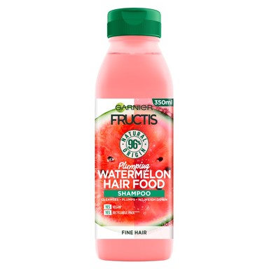 Garnier Fructis Watermelon Hair Food Уплътняващ шампоан за тънка коса x350 мл