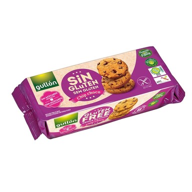 Бисквити с парченца тъмен шоколад без глутен х130 г Gullon