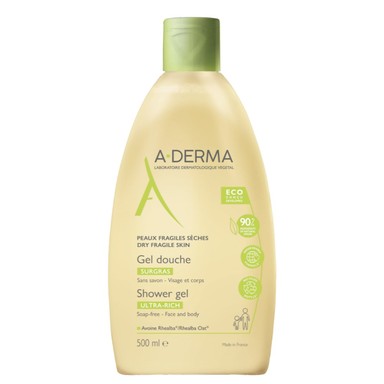 A-Derma Свръхобогатен душ гел х500 мл