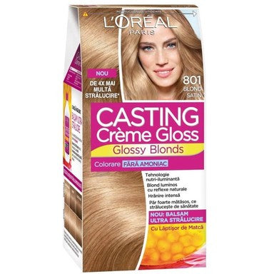 Loreal Casting Creme Gloss Боя за коса без амоняк 801 сатенено рус