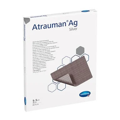 Hartmann Atrauman Ag Мазева превръзка със сребро размер 5/5 см х3 броя