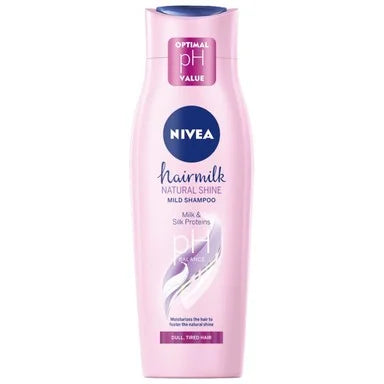 Nivea Hairmilk Natural Shine Подхранващ шампоан за безжизнена коса х400 мл