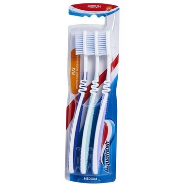 Aquafresh Flex Trio Medium Четка за зъби х3 броя