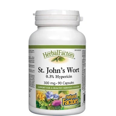 Жълт кантарион 300 мг при депресия х90 капсули Natural Factors