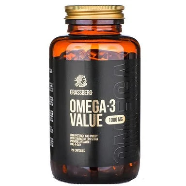 Омега-3 1000 мг х120 капсули Grassberg