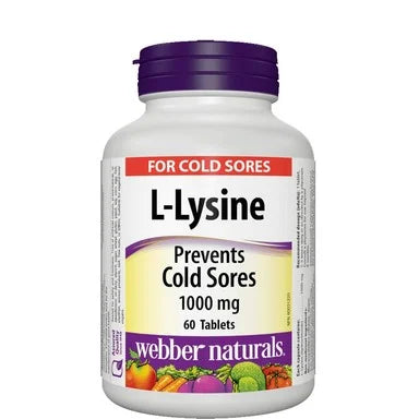L-Lysine 1000 мг при херпес симплекс х60 таблетки Webber Naturals
