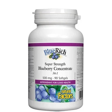 Синя боровинка Супер концентрат 500 мг x90 капсули Natural Factors