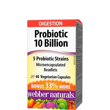 Probiotic 10 за чревно здраве x40 капсули Webber Naturals