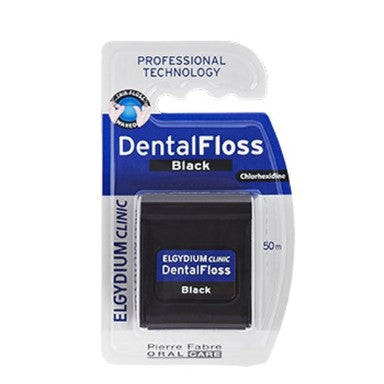 Elgydium Clinic DentalFloss Черен конец за зъби х50 м