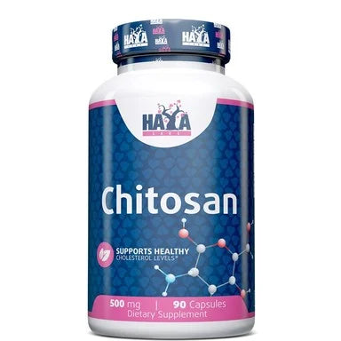 Haya Labs Хитозан 500 мг за балансирано тегло и холестерол x90 капсули