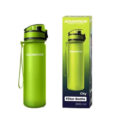 Aquaphor City Филтрираща бутилка за вода зелена х500 мл