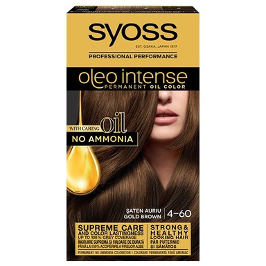 Syoss Oleo Intense Боя за коса без амоняк 4-60 златисто кафяв