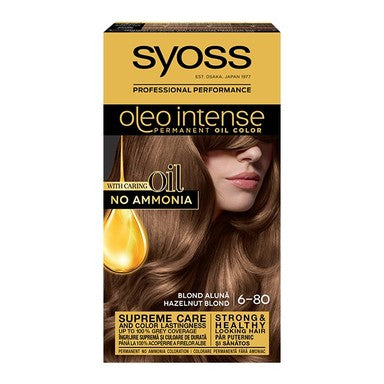 Syoss Oleo Intense Боя за коса без амоняк 6-80 лешниково рус