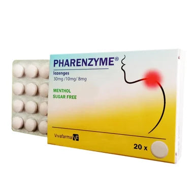 Фарензим ментол х20 таблетки за смучене Vivafarma
