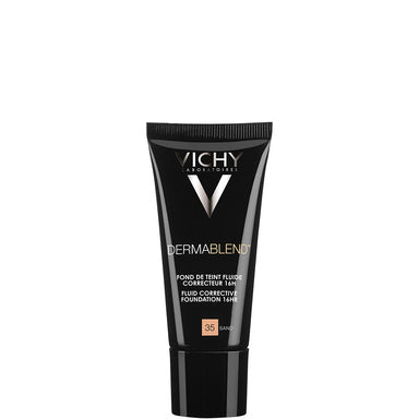 Vichy Dermablend Коригиращ фон дьо тен флуид 16 часа за всеки тип кожа SPF30 пясъчен цвят 35 x30 мл
