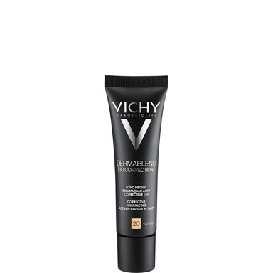 Vichy Dermablend 3D Коригиращ фон дьо тен 16 часа за мазна кожа SPF25 ванилов цвят 20 х30 мл