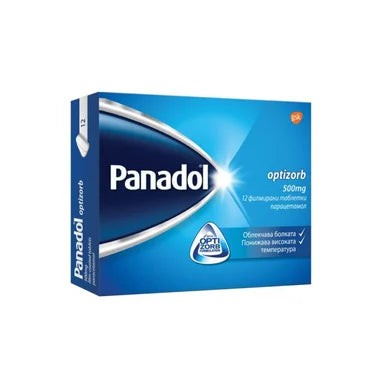 Panadol Optizorb при болка и висока температура 500 мг х12 таблетки GlaxoSmithKline
