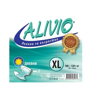 Alivio Пелени за възрастни дневни XL над 100 кг х10 броя