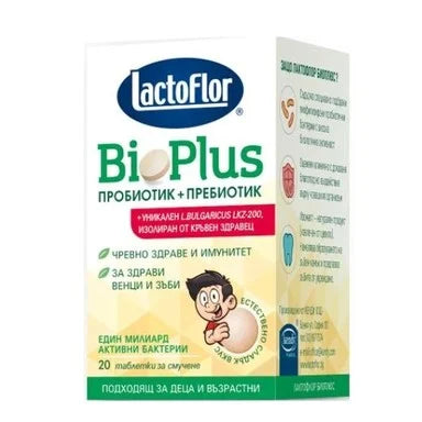 LactoFlor BioPlus Пробиотик и пребиотик х20 таблетки за смучене