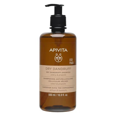 Apivita Шампоан против сух пърхот с целина и прополис х500 мл