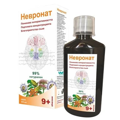 Невронат Сироп при стрес и напрежение за деца 9+ месеца x250 мл