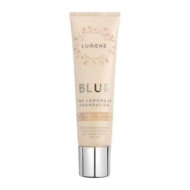 Lumene Vegan Blur Дълготраен фон дьо тен SPF15 №3 fresh apricot х30 мл